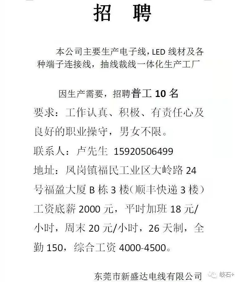 東莞電工最新招聘動(dòng)態(tài)及信息解析