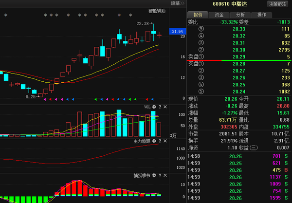 股票代碼600610最新消息匯總報(bào)告