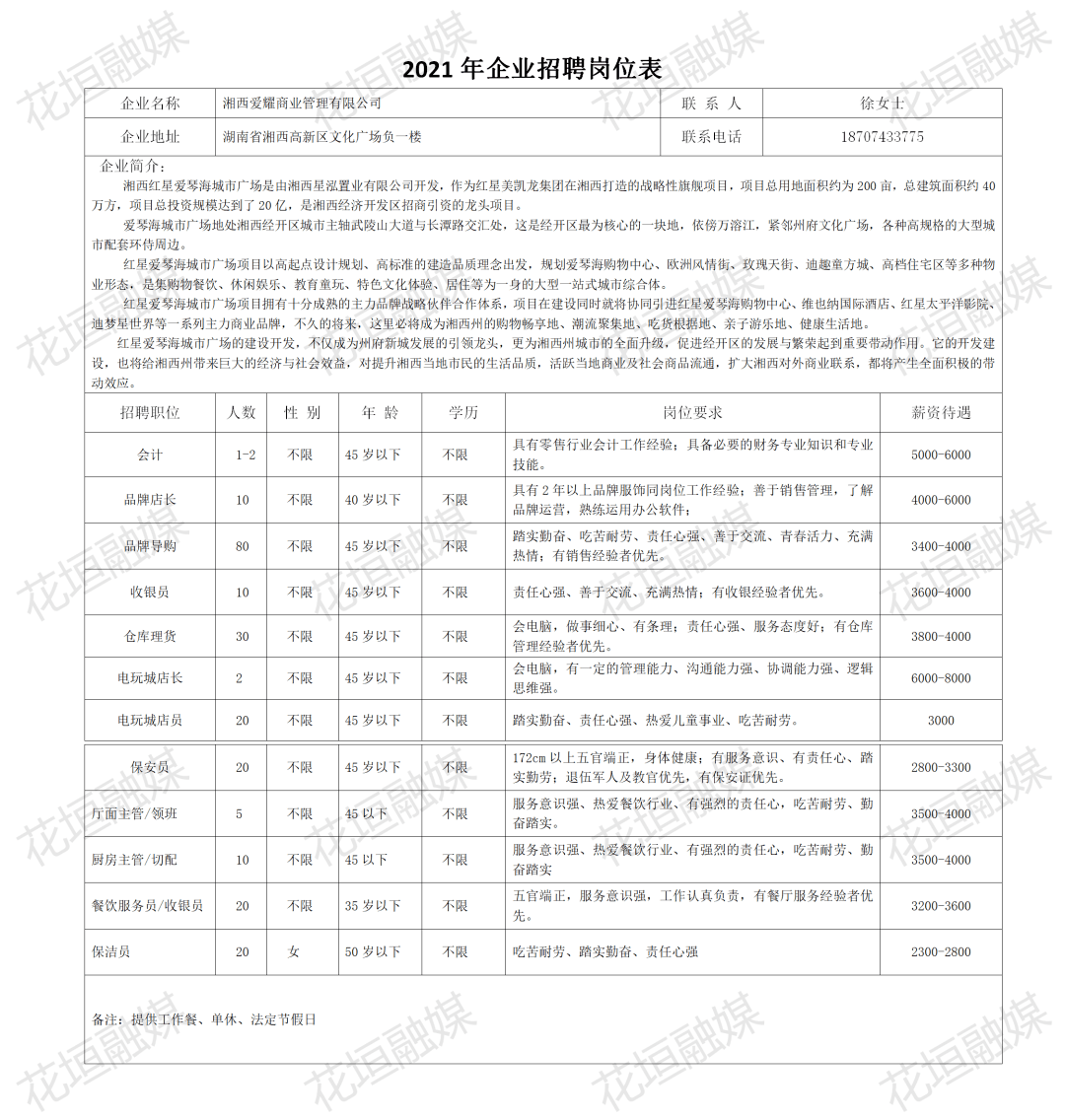 花垣最新招聘信息及其影響力概覽